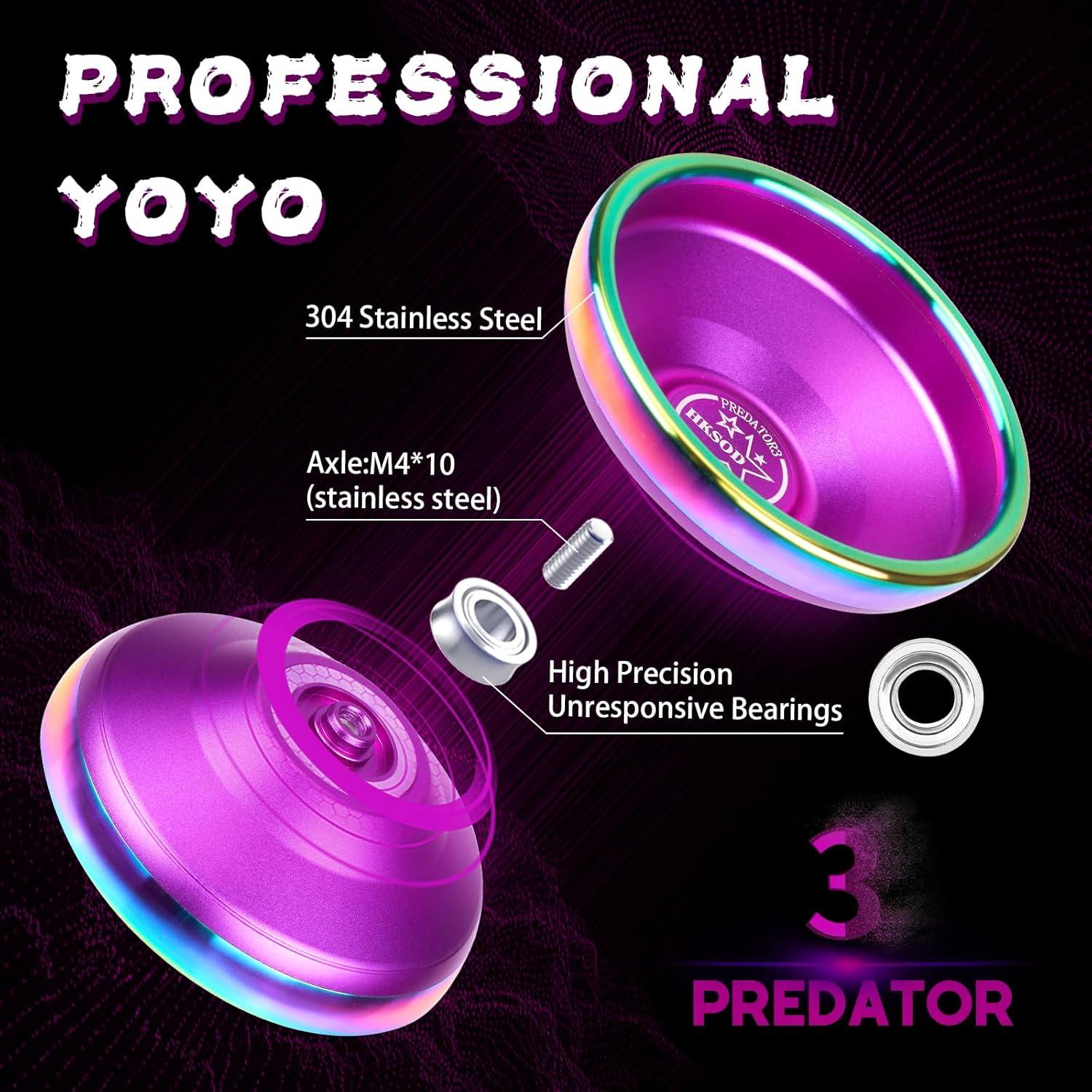 Yoyo Profesional Hksod Predator 3 No Responsivo Púrpura