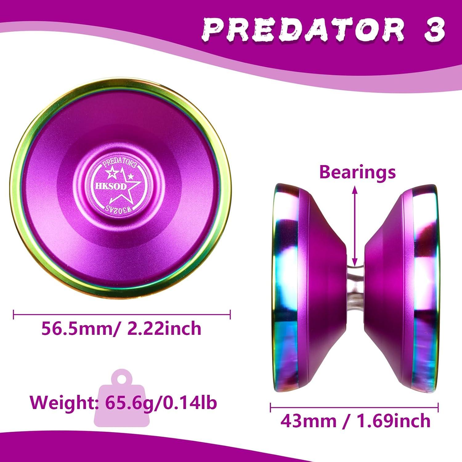 Yoyo Profesional Hksod Predator 3 No Responsivo Púrpura