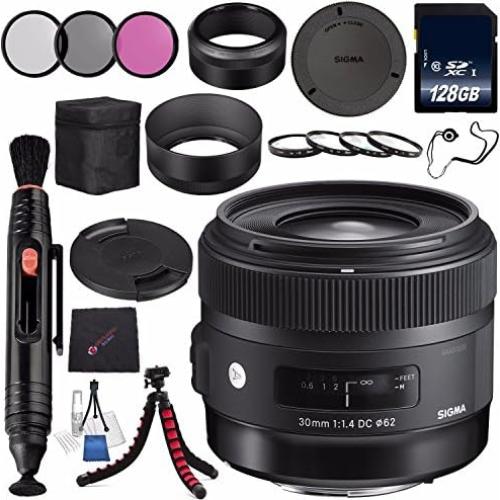 Lente Sigma 30mm f/1.4 DC HSM Art para Canon + Kit Accesorios