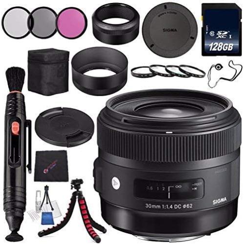 Lente Sigma 30mm f/1.4 DC HSM Art para Canon + Kit Accesorios
