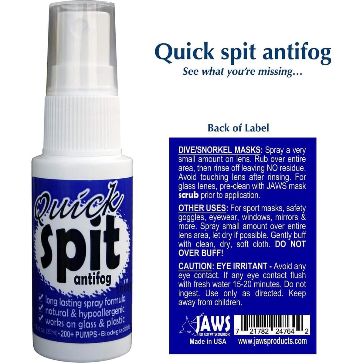 Spray Antivaho JAWS Quick Spit 1 oz - Hecho en EE. UU.
