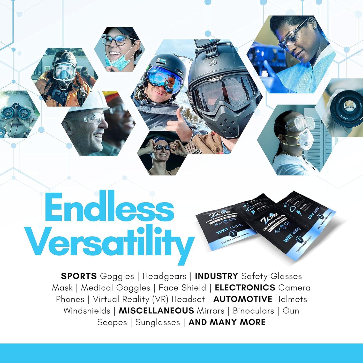 Toallitas limpiadoras Z Clear 50 unidades antiempañantes