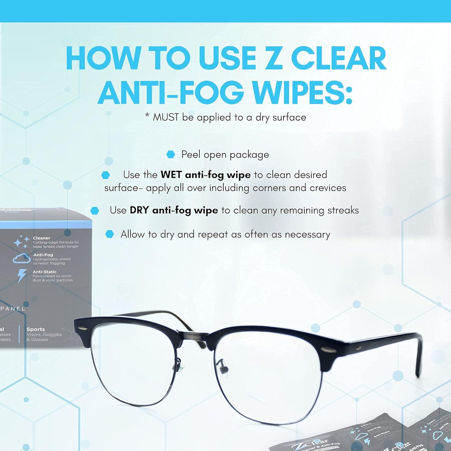 Toallitas limpiadoras Z Clear 50 unidades antiempañantes