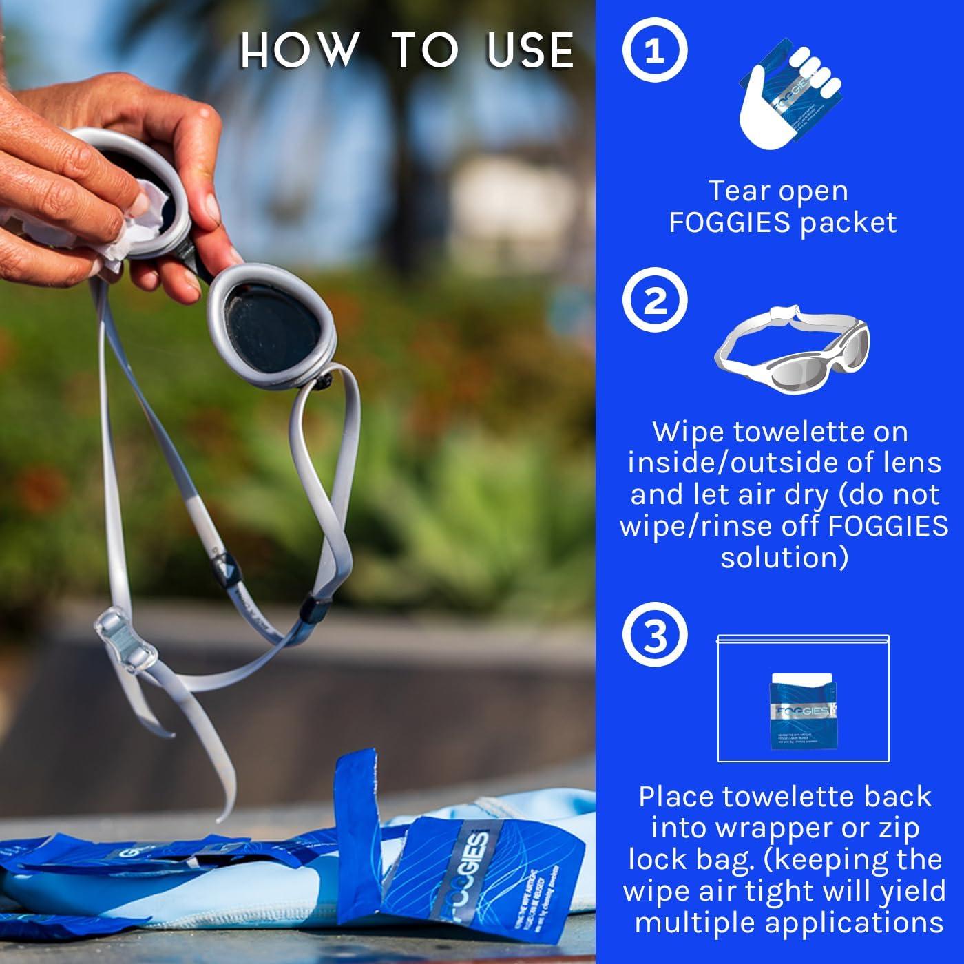 Toallitas Antivaho Foggies 6-Pack - Limpiador de Lentes 2-en-1