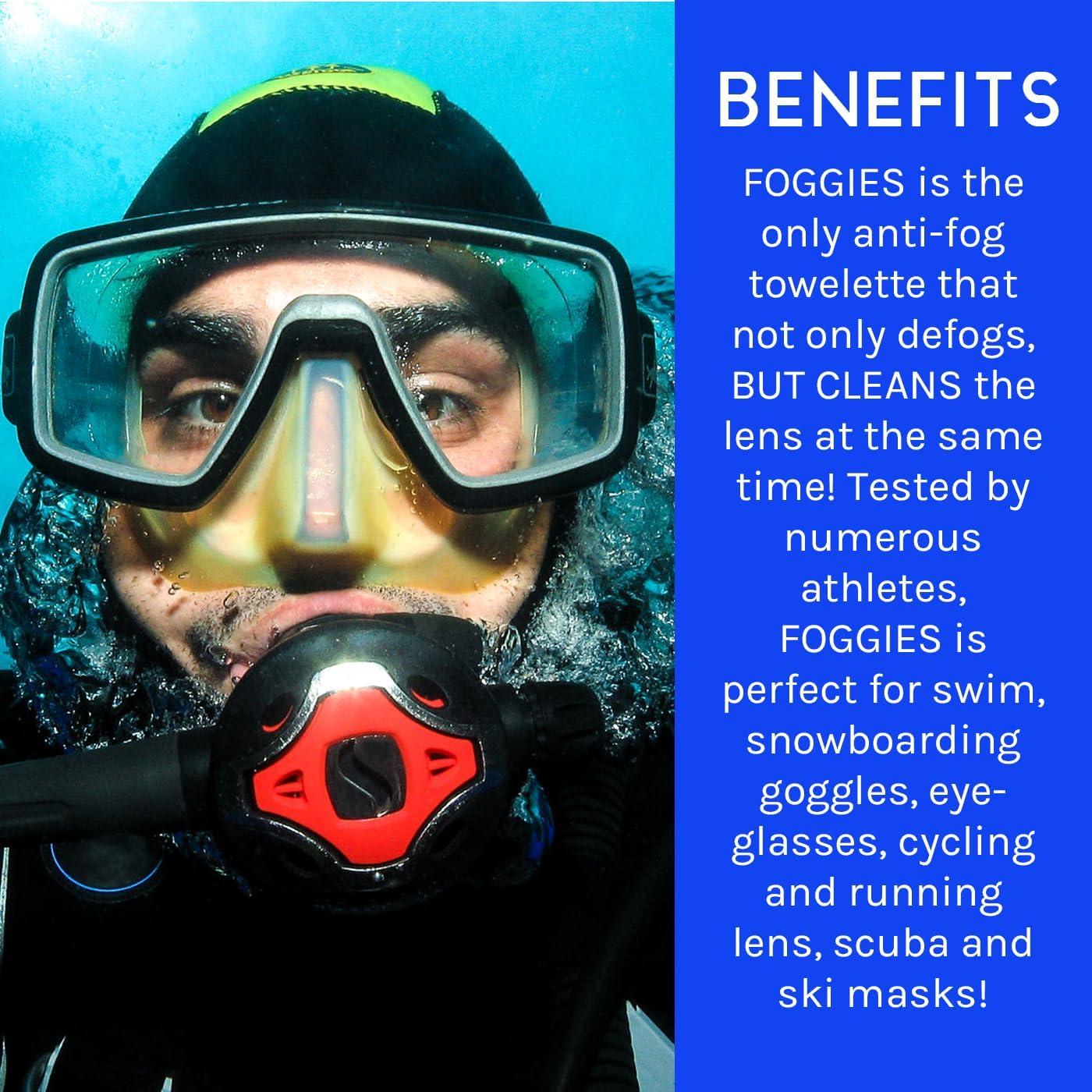 Toallitas Antivaho Foggies 6-Pack - Limpiador de Lentes 2-en-1