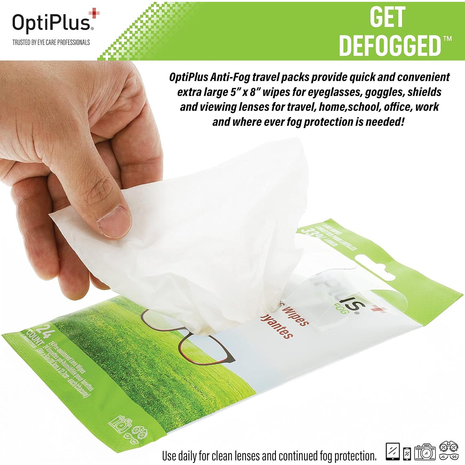 Toallitas Anti-Niebla OptiPlus Extra Grande 96 Unidades