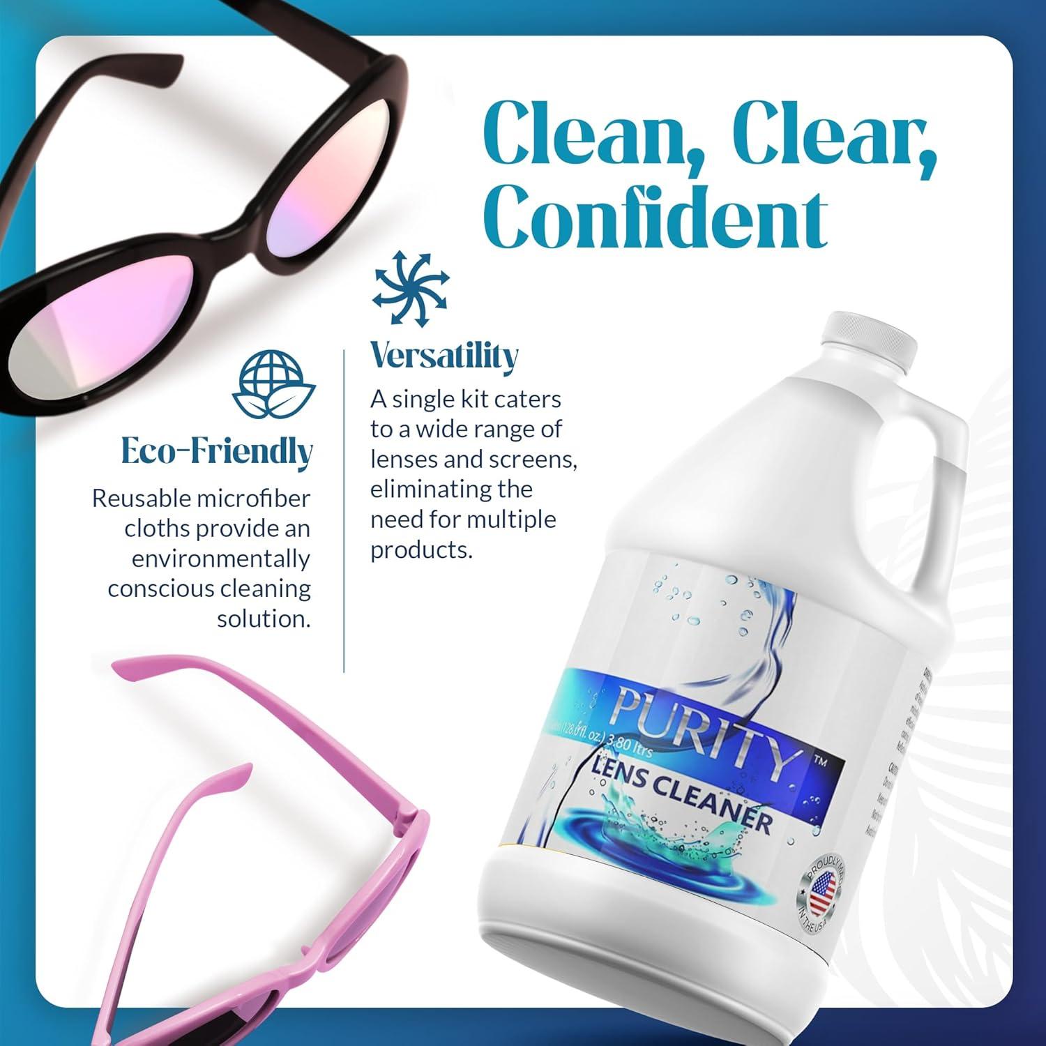 Limpiador de Lentes Purity 3.78 L - Seguro para Todos los Lentes