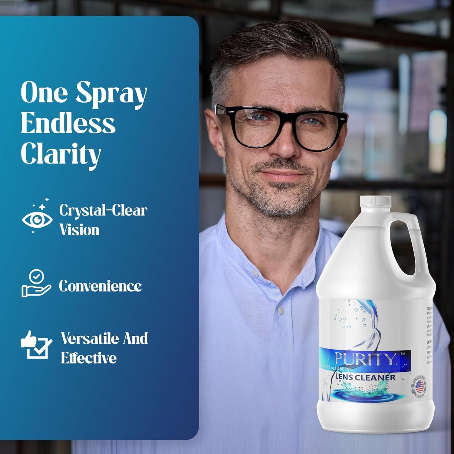 Limpiador de Lentes Purity 3.78 L - Seguro para Todos los Lentes