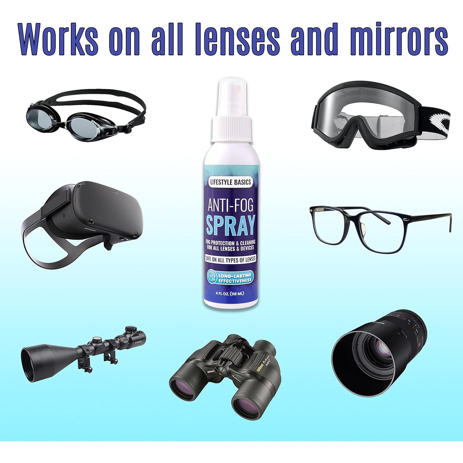 Spray Antivaho Lifestyle Basics para Gafas y Espejos - 3 Paños