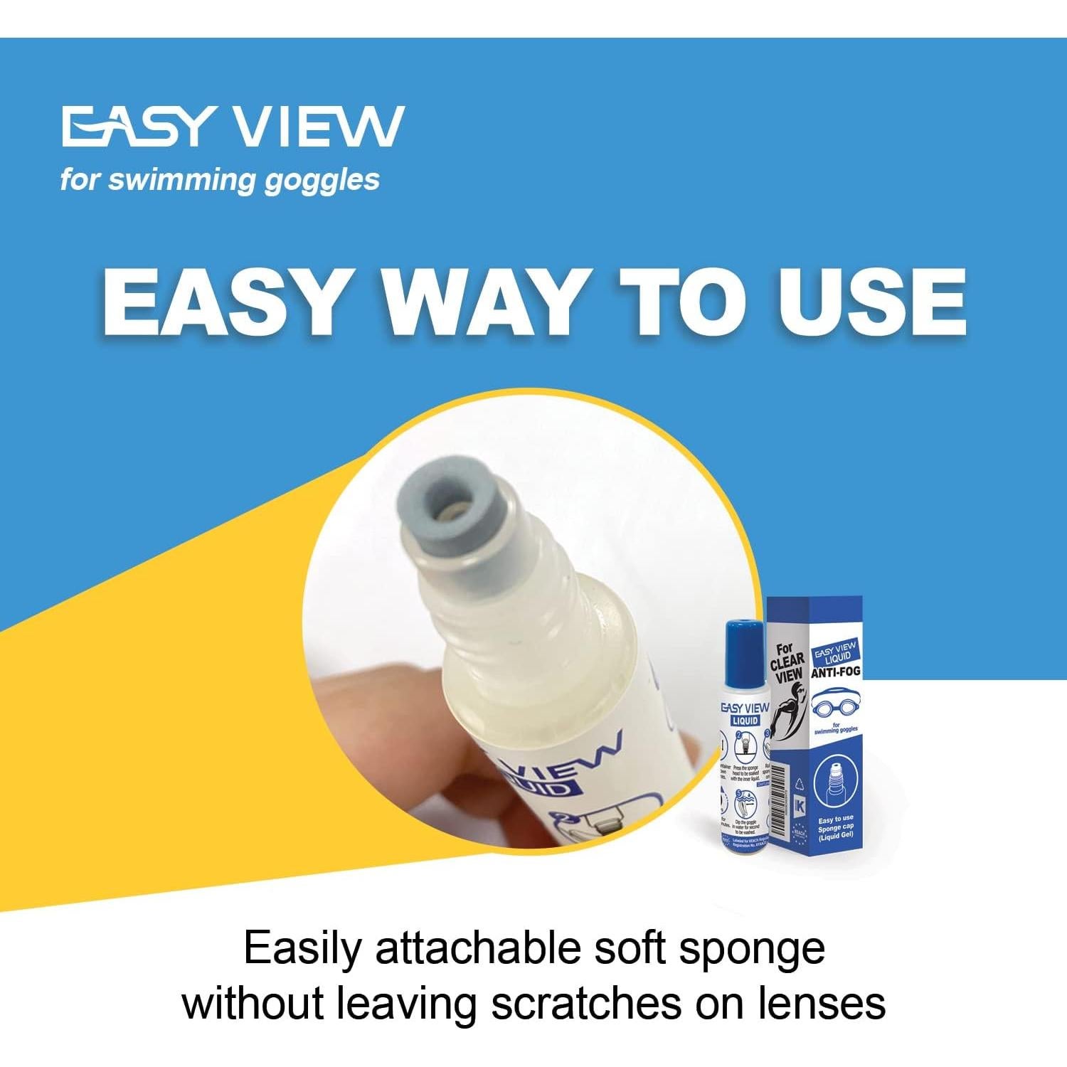 Tratamiento Antivaho JYS&Tech para Gafas de Natación 9.91cm