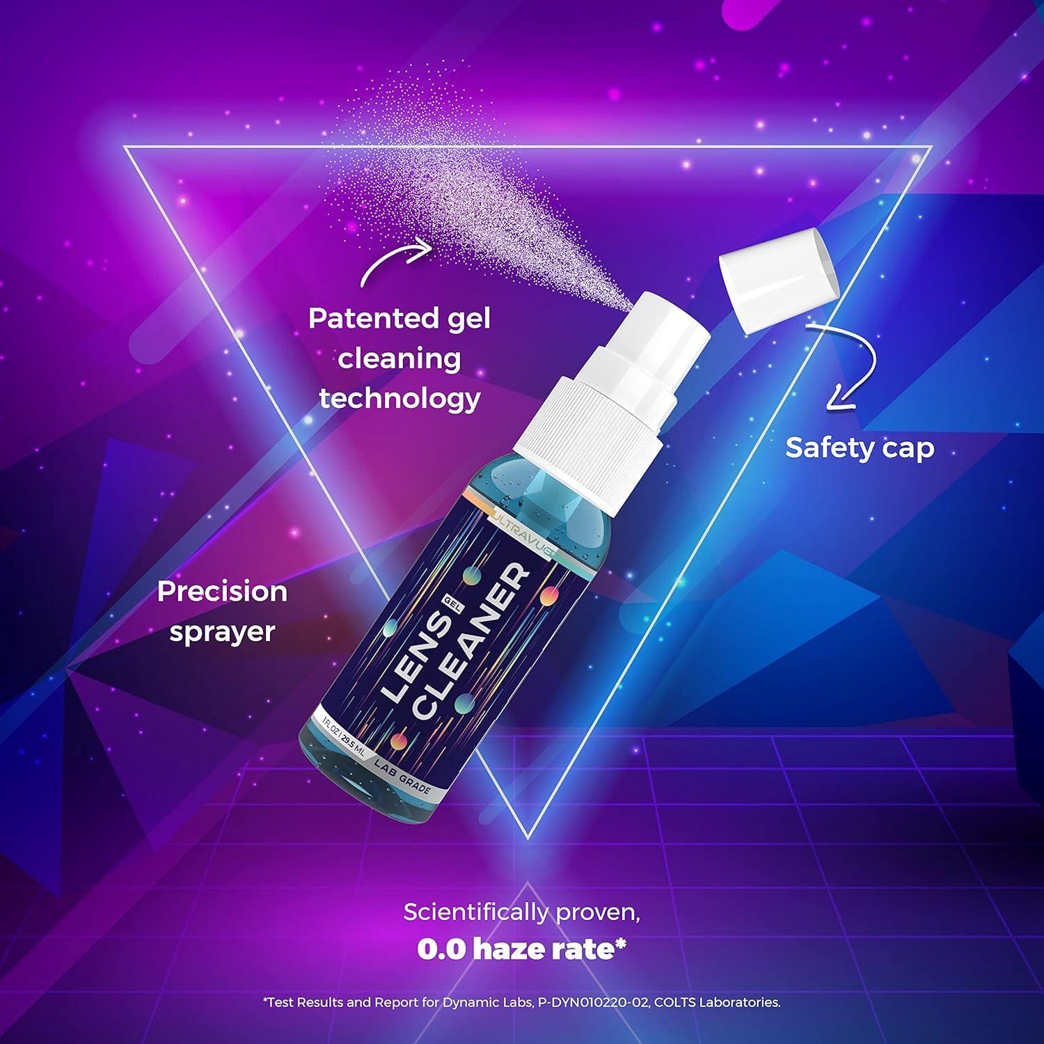 Kit Limpiador de Lentes UltraVue - 3 x 236ml + 2 Paños Microfibra