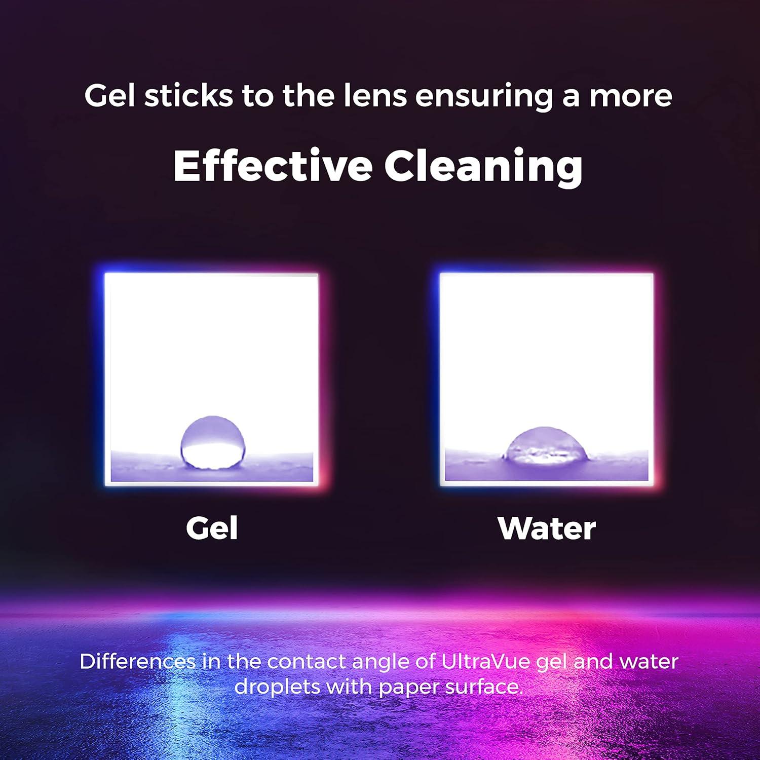 Kit Limpiador de Lentes UltraVue - 3 x 236ml + 2 Paños Microfibra