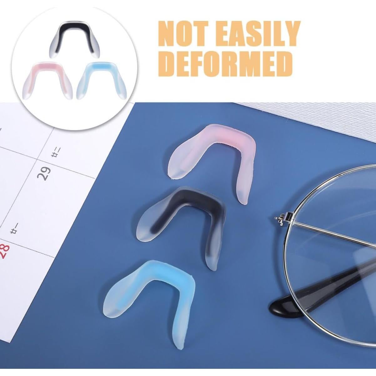 Almohadillas de Nariz para Gafas Silicona FOYTOKI 3 Piezas