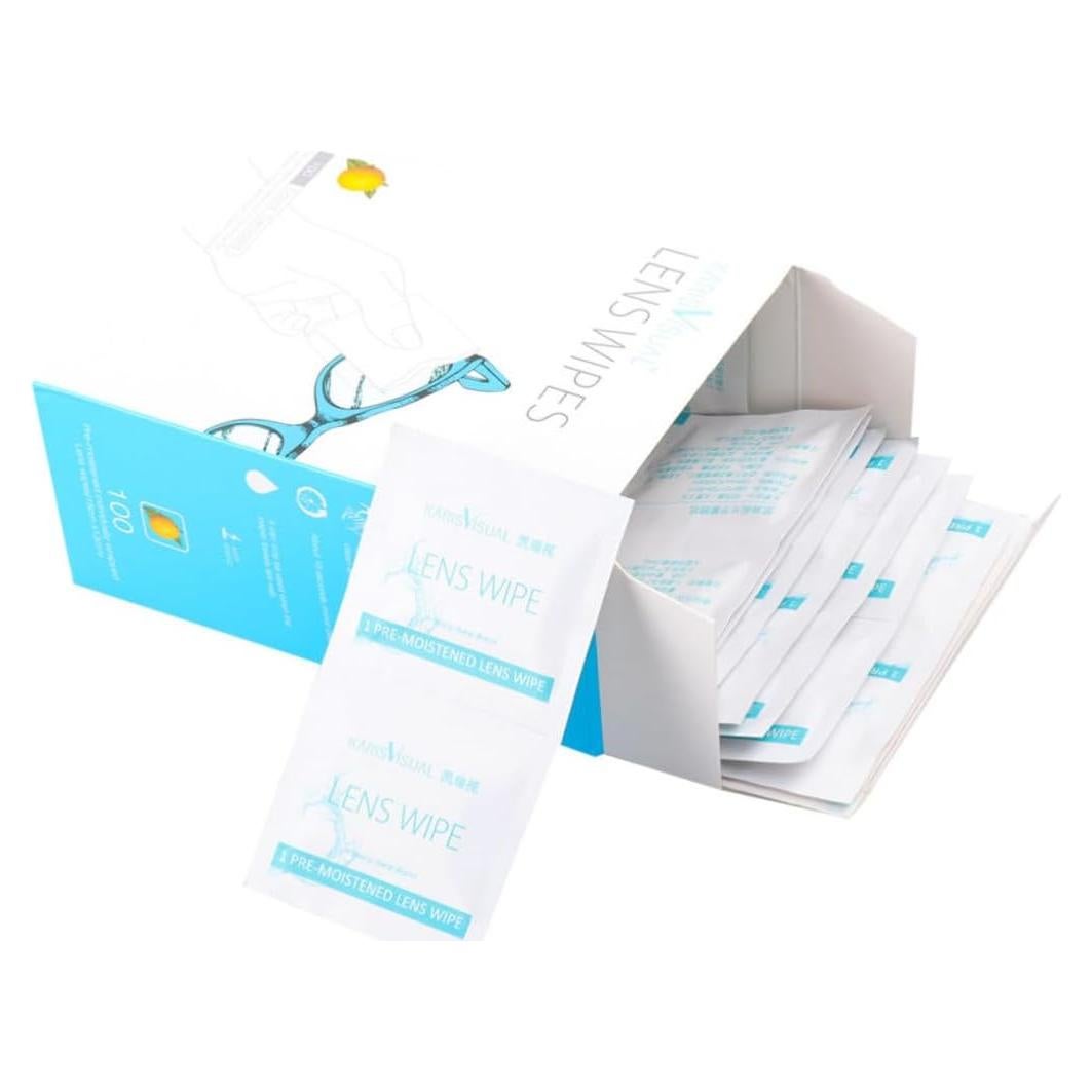 100 Toallitas Desechables de Limpieza para Gafas SEWOART