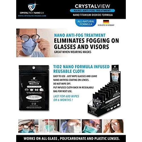 Paño Anti-Niebla CrystalTech Nano para Gafas y Visores