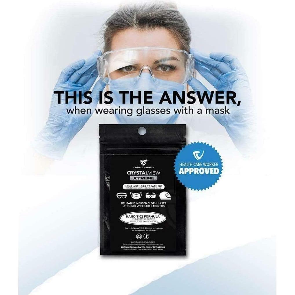 Paño Anti-Niebla CrystalTech Nano para Gafas y Visores