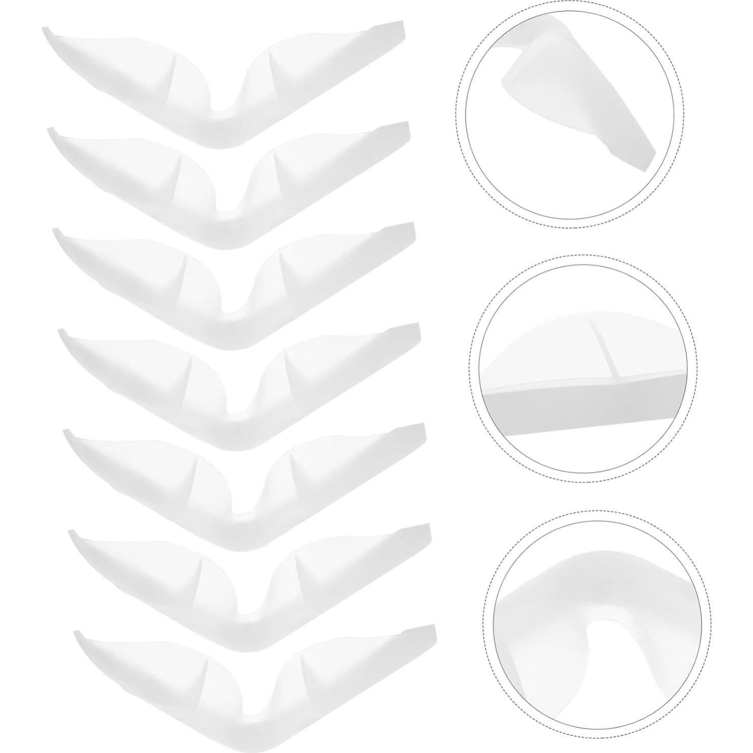 HOMSFOU Tiras de Puente Nasal de Silicona 10 Pcs Antivaho