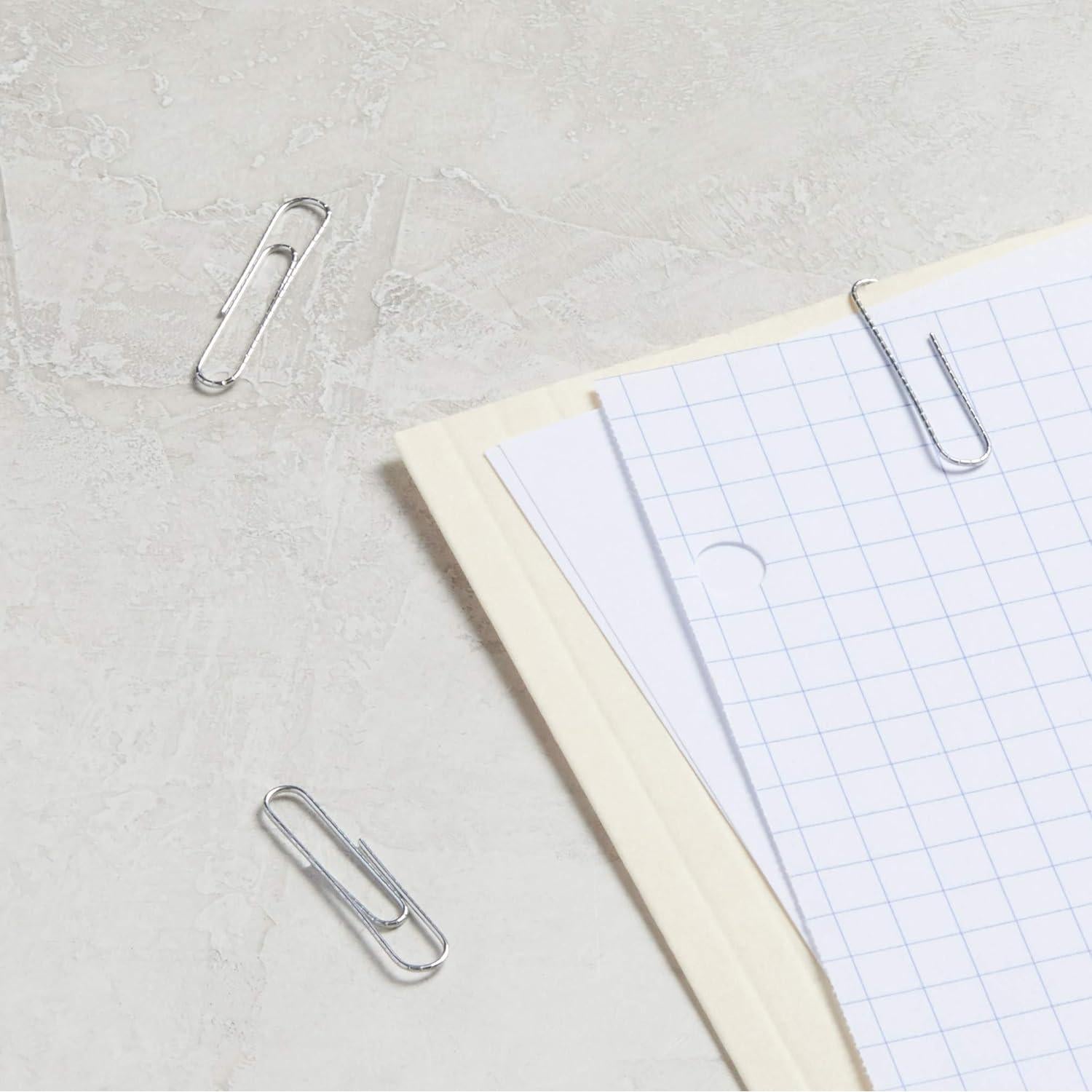 Clips de Papel Antideslizantes Amazon Basics No. 1 - 1000 Unidades