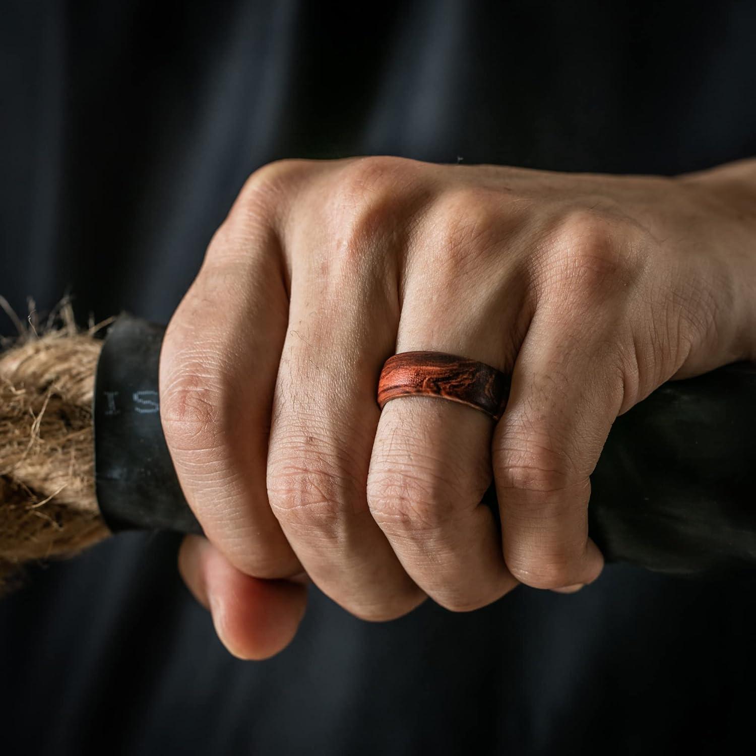 Anillo de Boda de Silicona ThunderFit para Hombres 8.1mm Talla 9-9.5