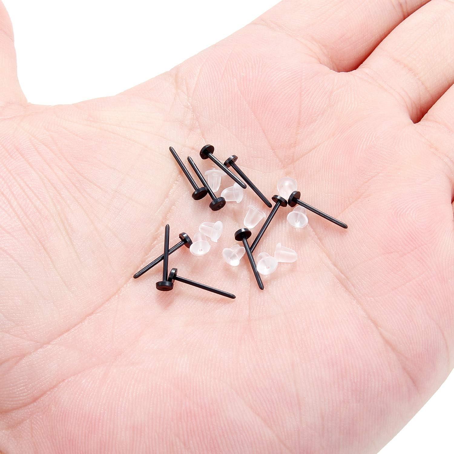 Aretes de Nariz y Oreja Ruifan 10PCS Bioflex 20G Blanco