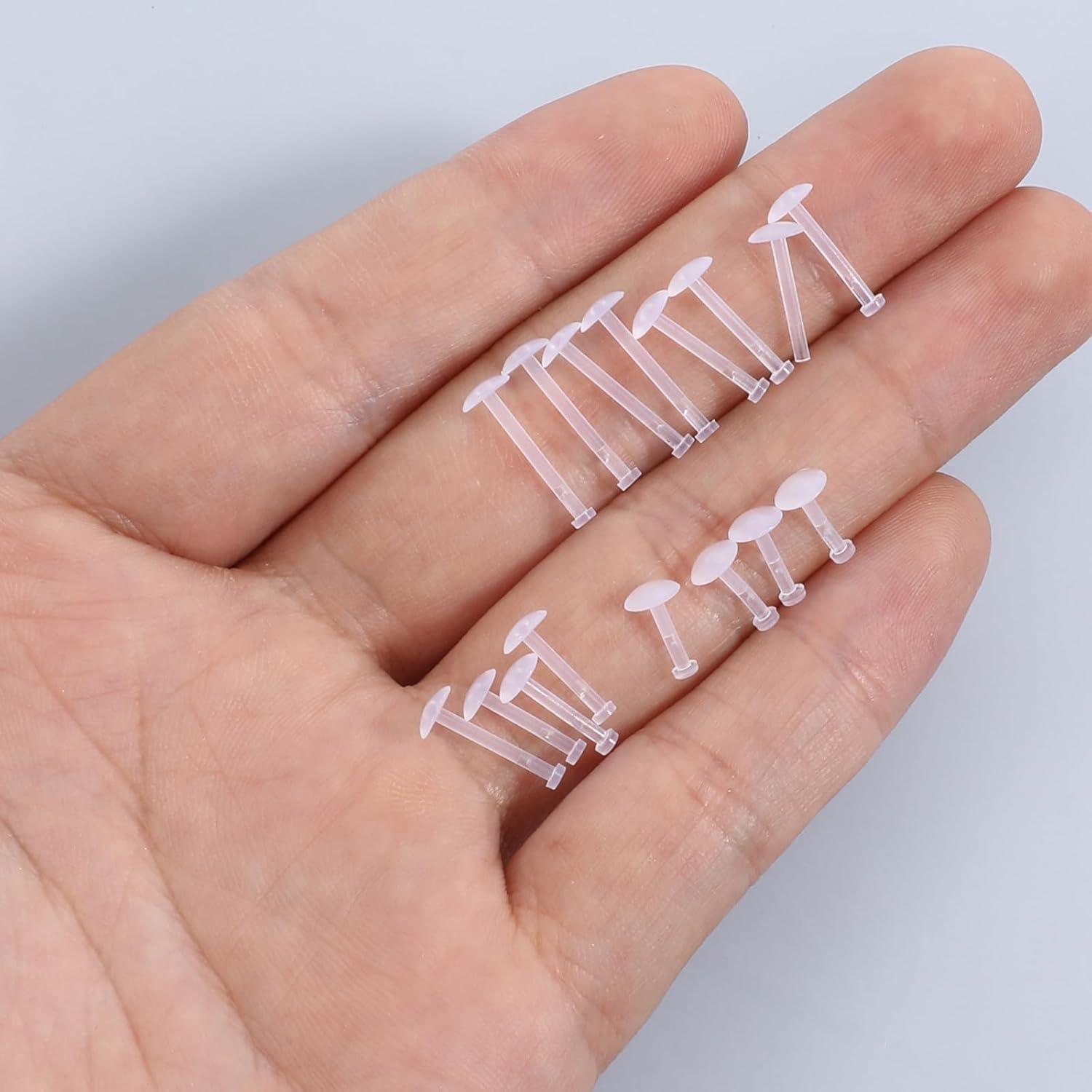 28 Retenedores de Perforación Acrílicos Transparentes 6-12mm