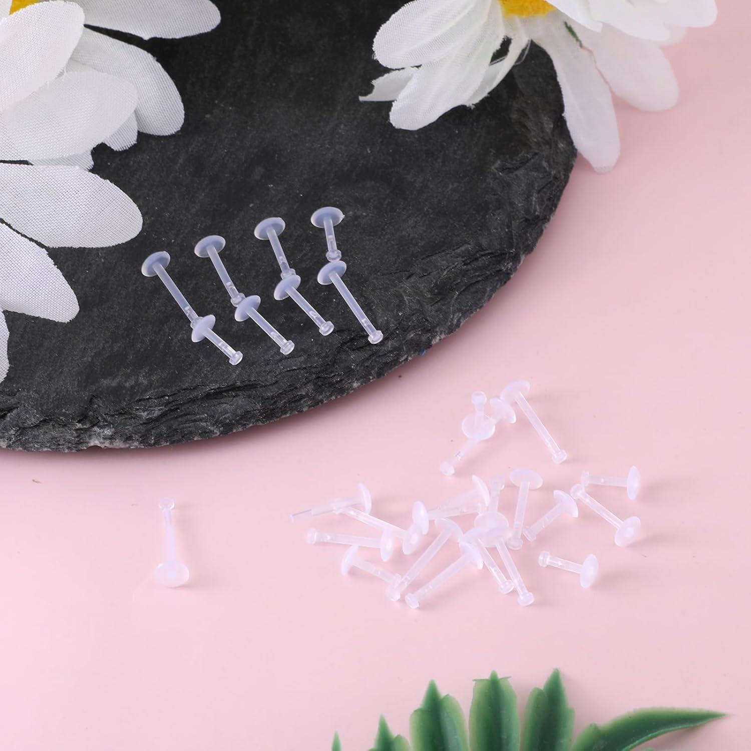 28 Retenedores de Perforación Acrílicos Transparentes 6-12mm