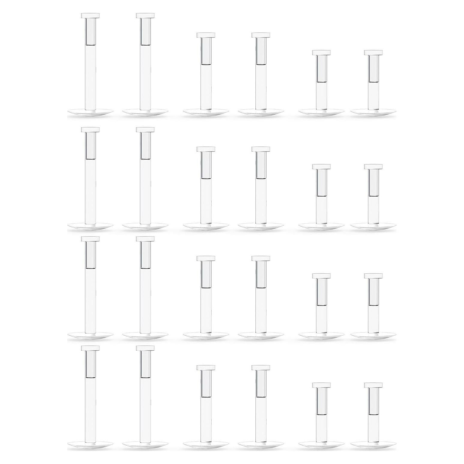 Anillos de Nariz Hipoalergénicos Yaalozei 18G 20G 22G 40 Pcs