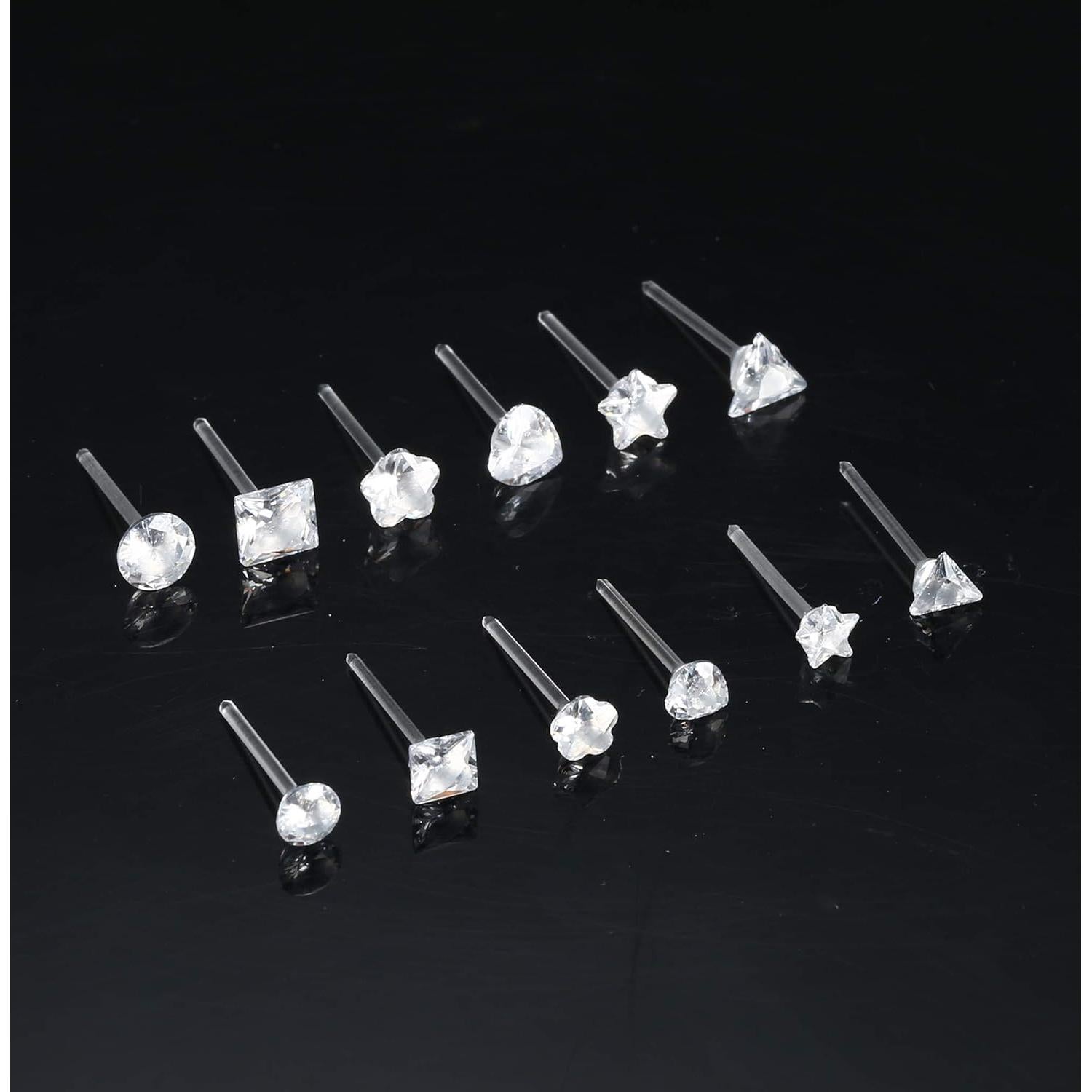 Pendientes de Acrílico Jstyle 12 Pares Hipoalergénicos