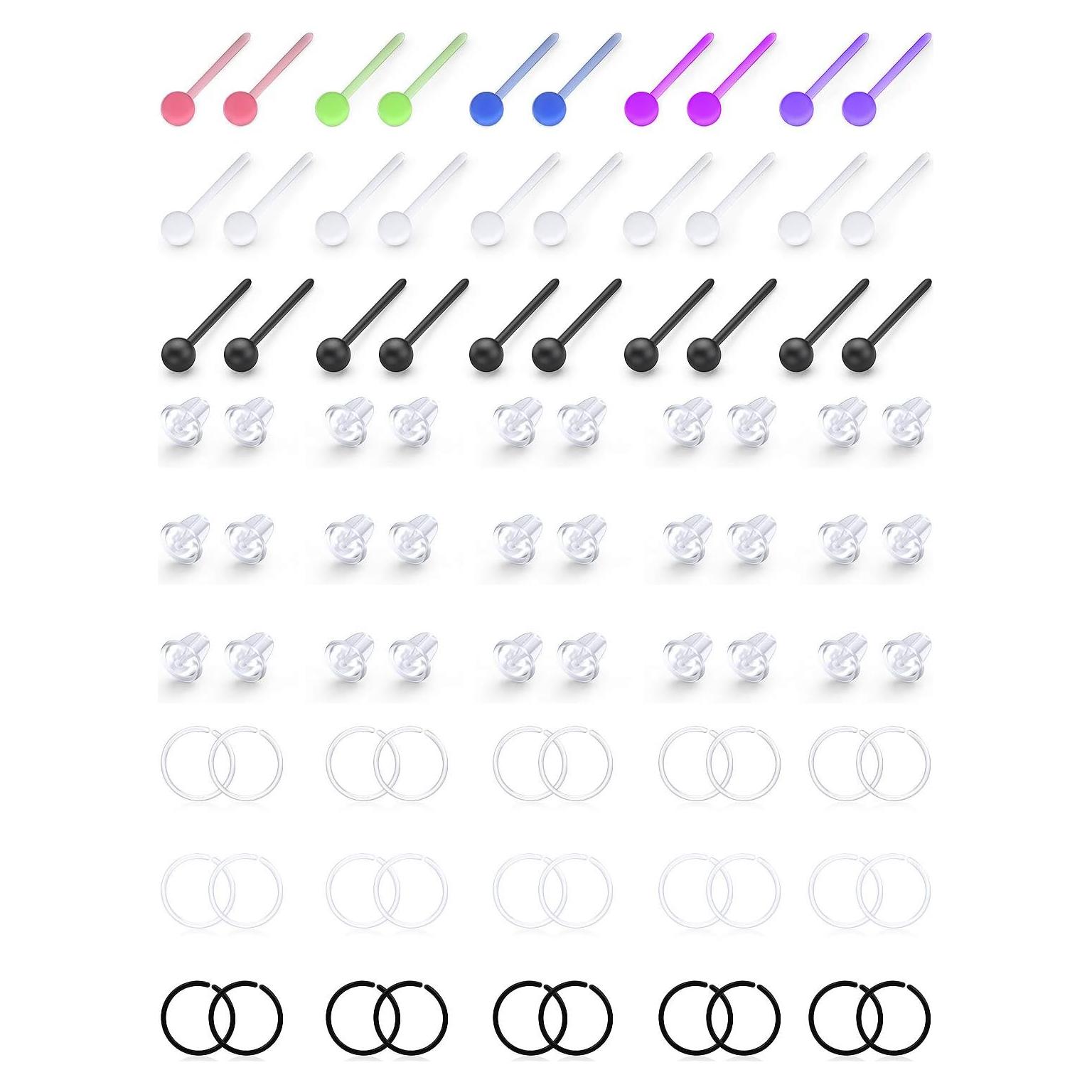 Pendientes de Acrílico Ftovosyo 30 Piezas 20G y 22G