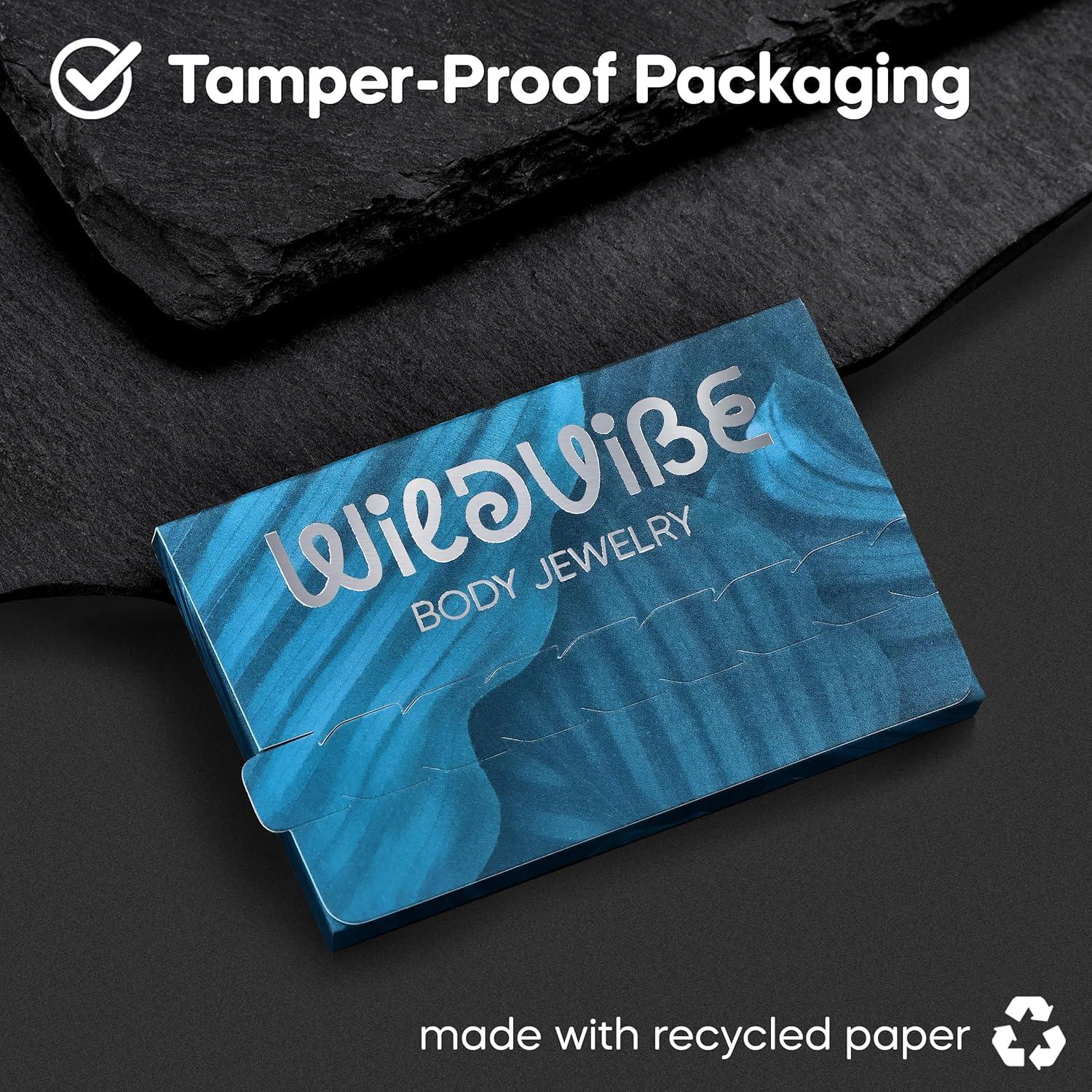 Retenedores Transparentes 16g Bioflex 6pc para Piercings