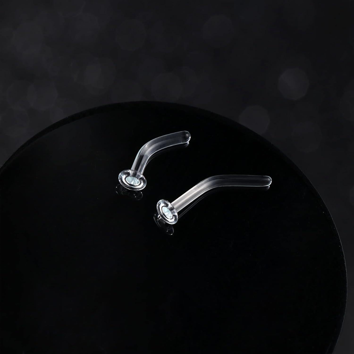 COCHARM 2 Pcs Retenedores de Cartílago de Vidrio 16g 9mm