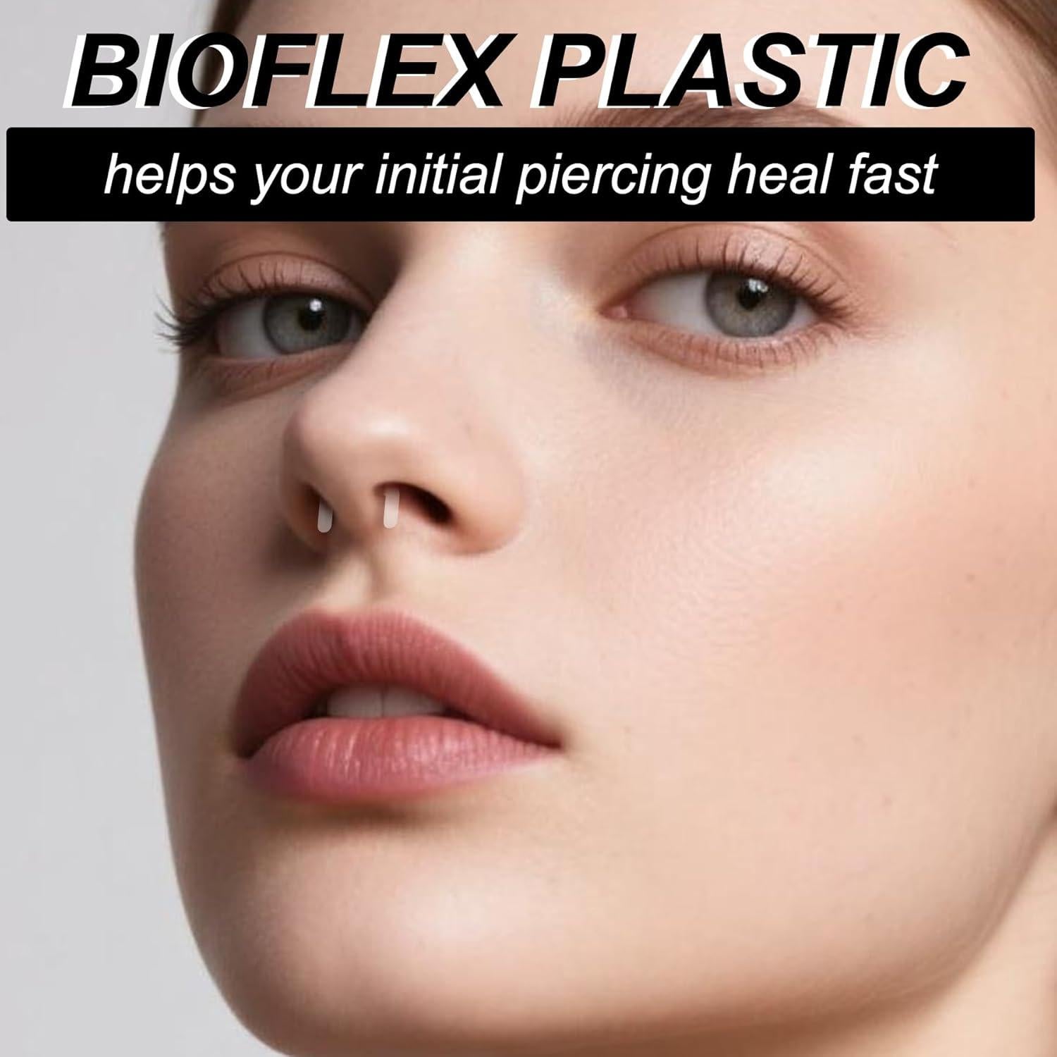 Retenedor de Septum Claro D.Bella 16G Bioflex Flexible 20 Piezas
