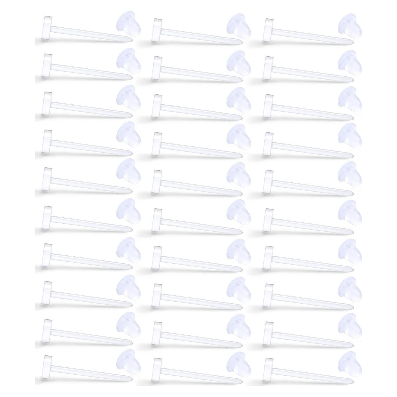 Pendientes Hipoalergénicos Kridzisw 20G Transparentes 30 Pcs