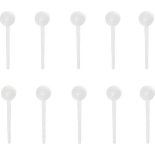 Pendientes de Bioplástico Claro Ruifan 20G 3mm para Mujeres