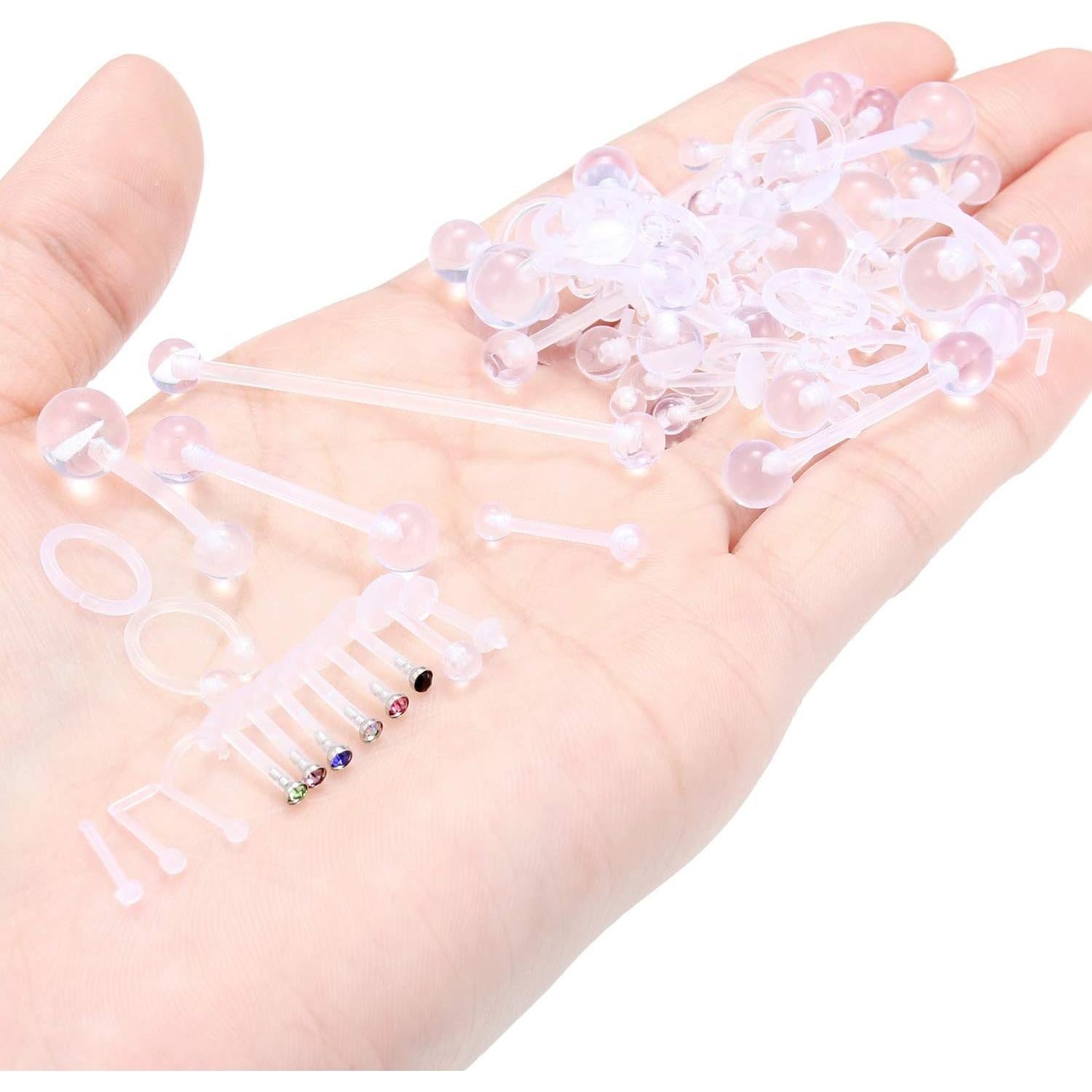 Retenedor de Perforación Vsnnsns 72 Piezas Acrílico Transparente