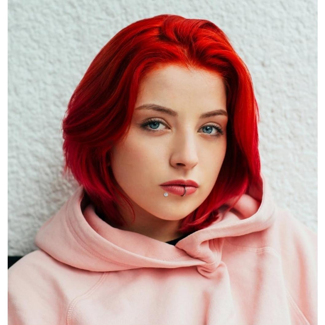 32PCS Aretes de Piercing de Plástico Transparente 16G 6-12mm