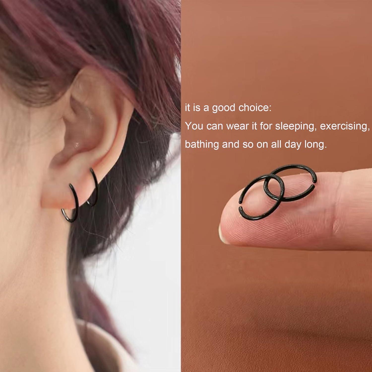 Retenedores de Oreja y Aros Nasales Hipoalergénicos 20 Gauge