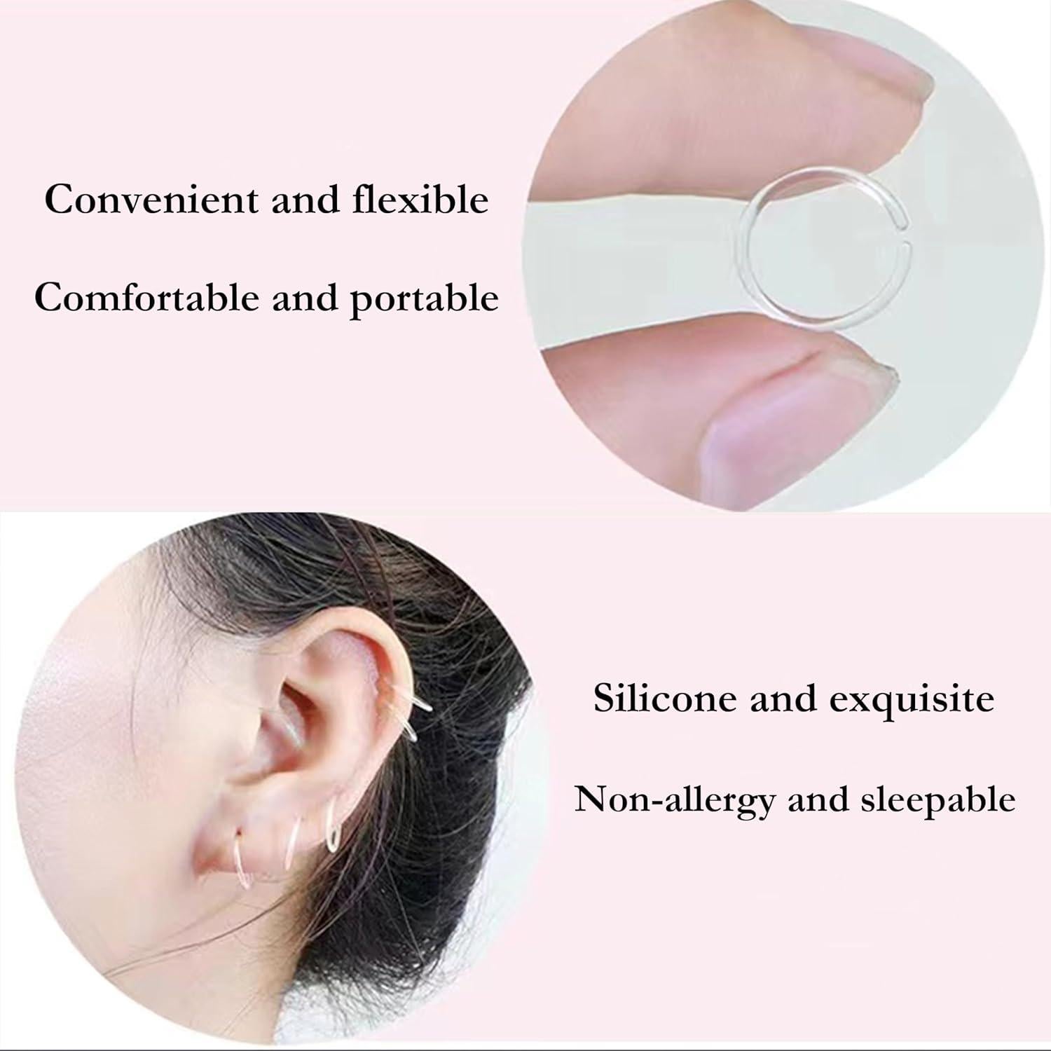 Retenedores de Oreja y Aros Nasales Hipoalergénicos 20 Gauge