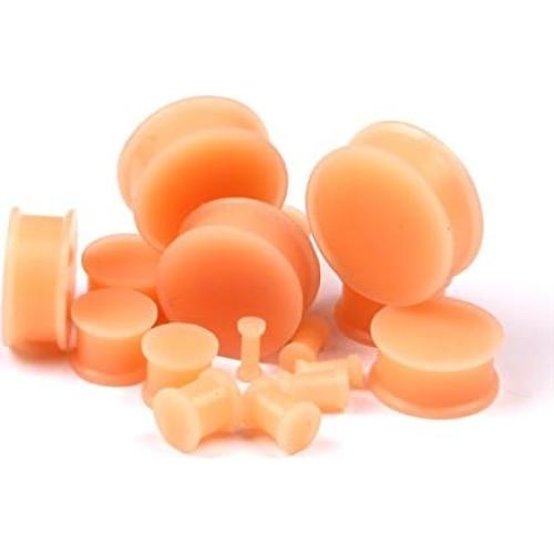 Par de Tapones de Silicona Piel HQLA 12mm para Perforación