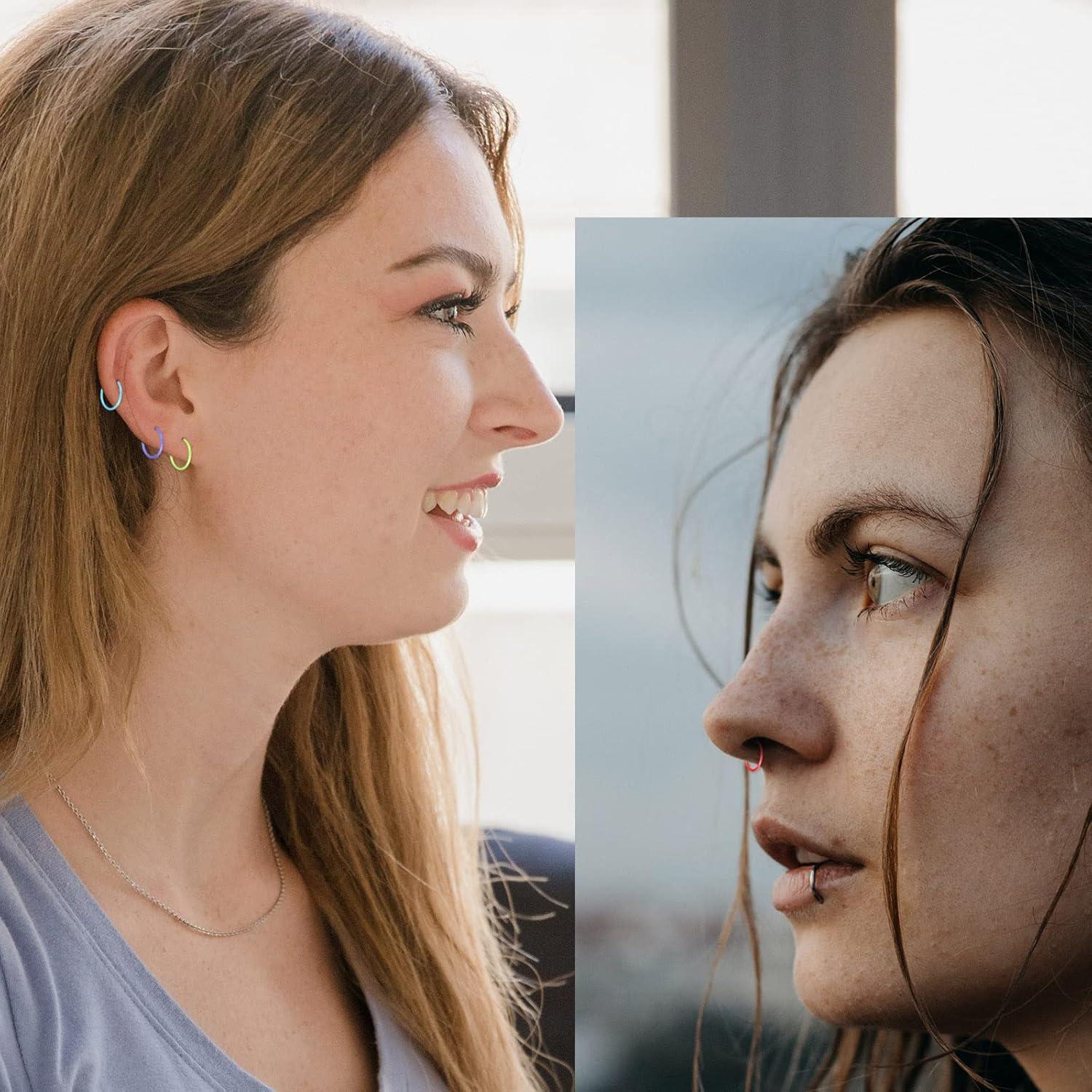 Retenedores Coloridos Oyaface 20G Acrílico Flexible 16 Pcs