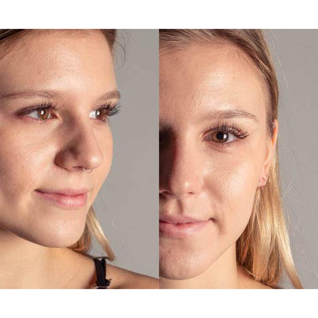 Aros de Trago Transparentes 18G Acrílico Bioflex 12PCS