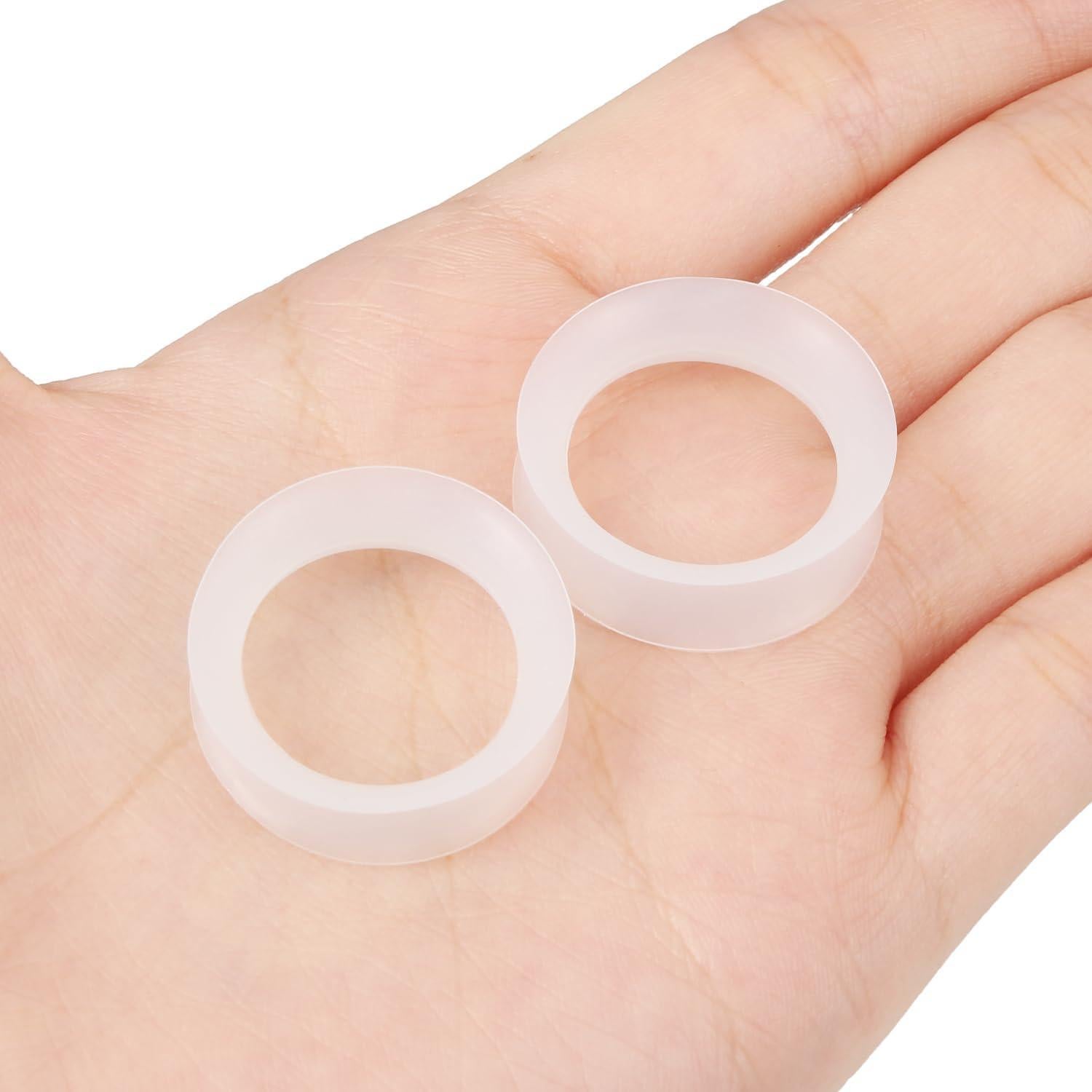 Tapones de Silicona Transparente Pexveiuu 22mm para Orejas