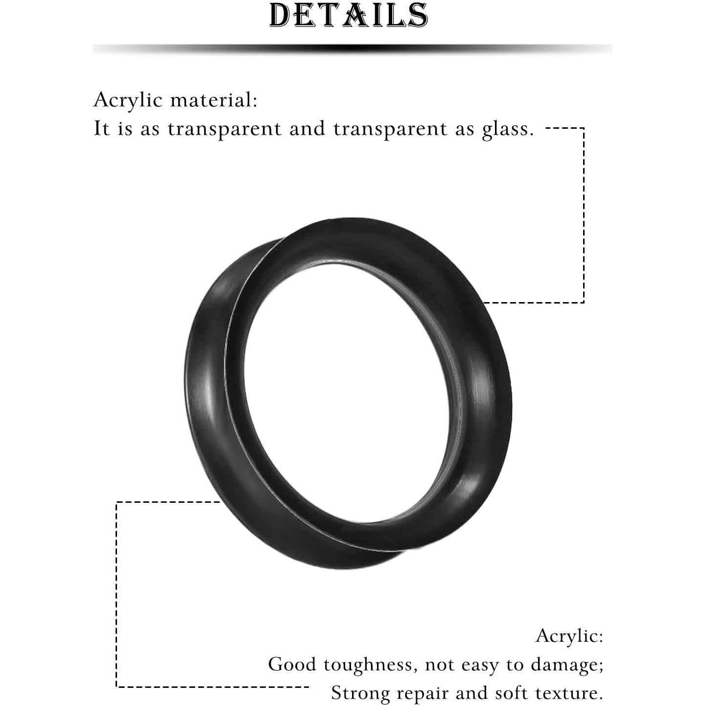 Calibradores de Silicona Kridzisw 10G 26mm Doble Expansión