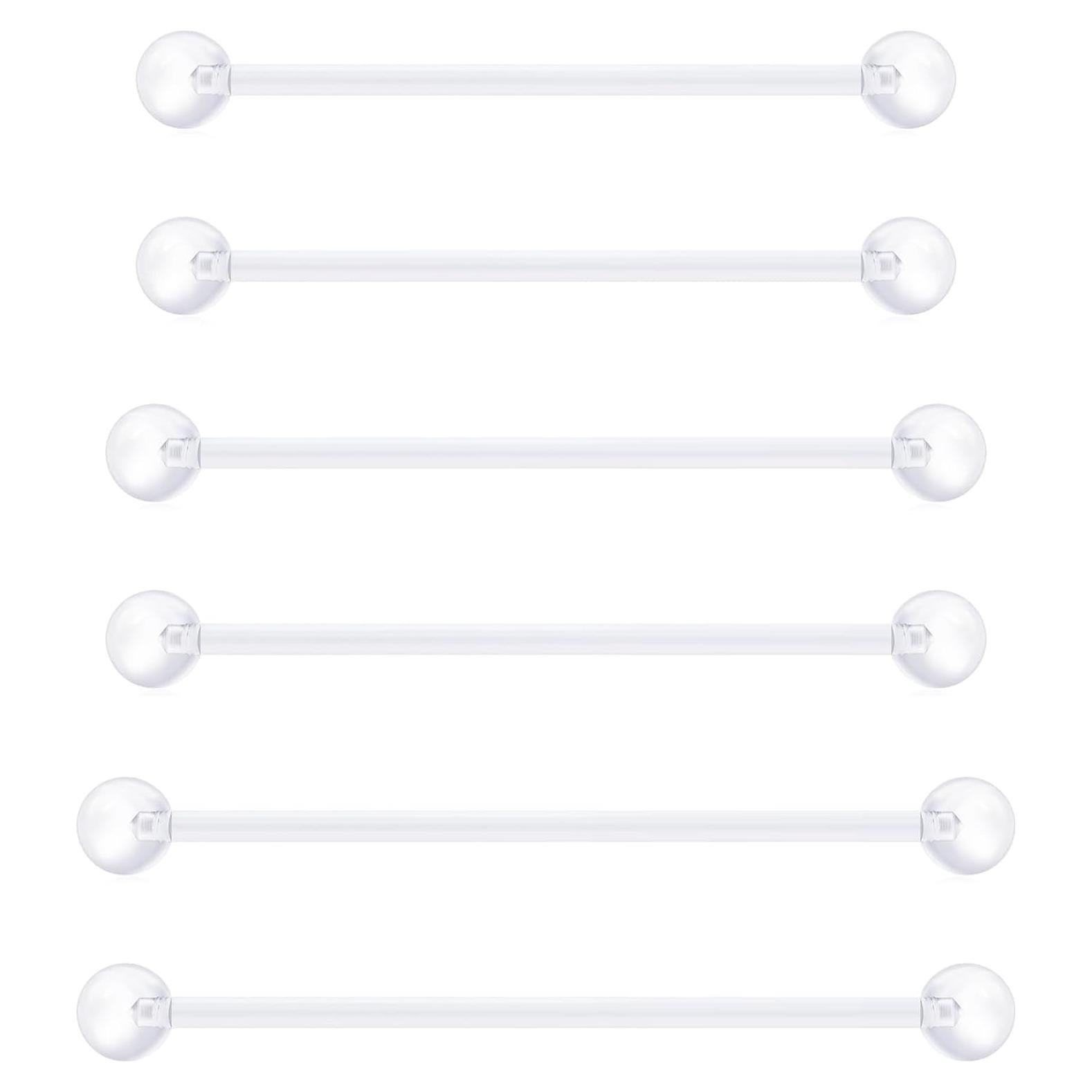 Barra Industrial Flexible VCMART 14G Bioplástico Claro 32-38mm