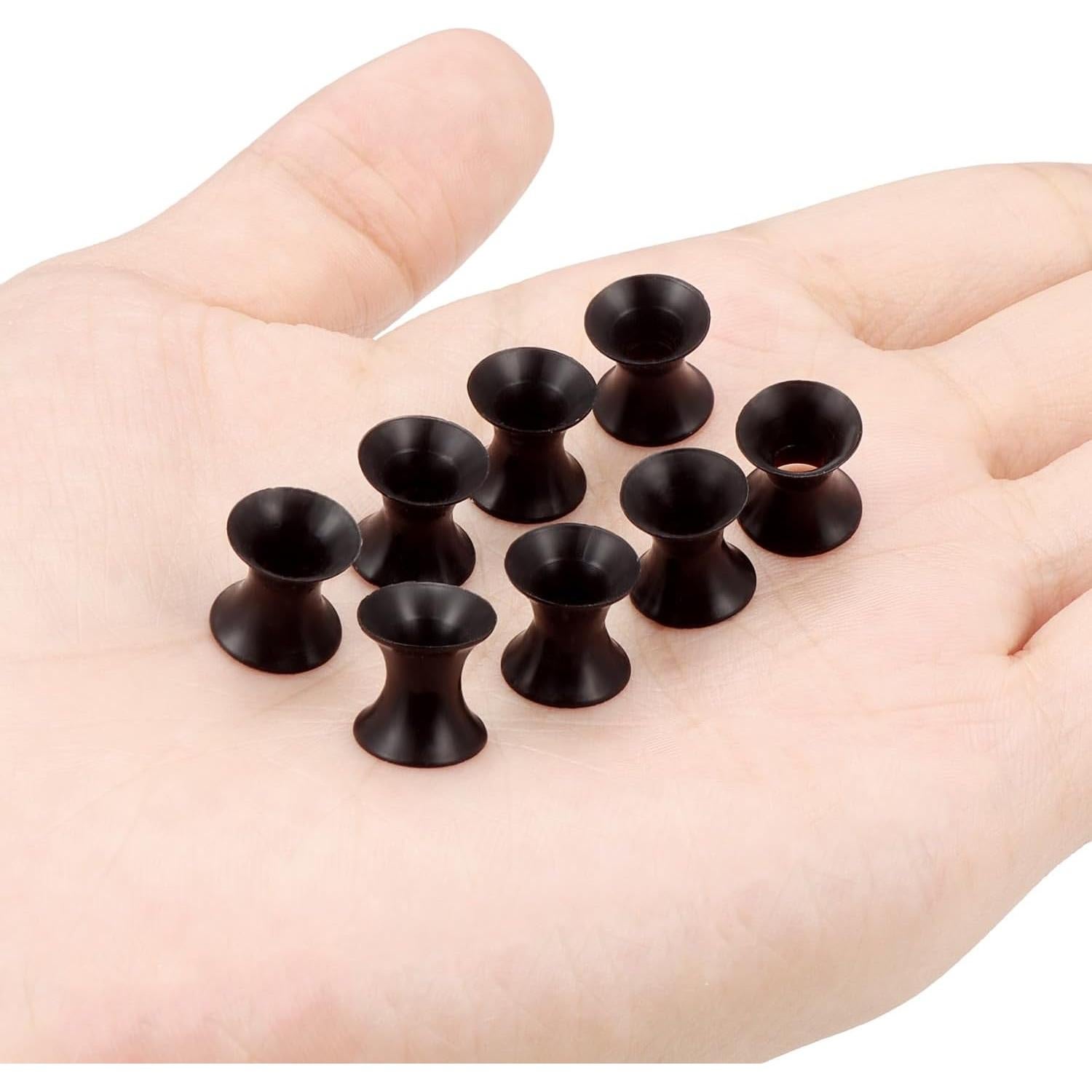 Tapones de Silicona Negra Pexveiuu 4G 5mm Doble Expansión