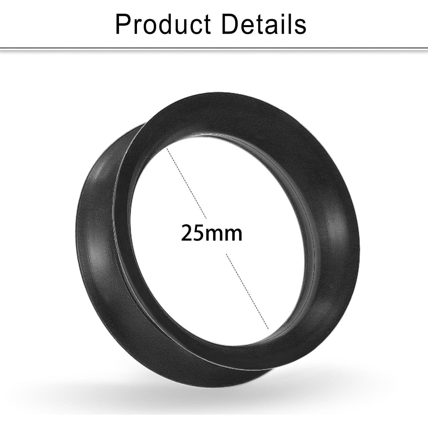 Medidores de Silicona Delgada Cisyozi 25mm 6 Pares Flexibles