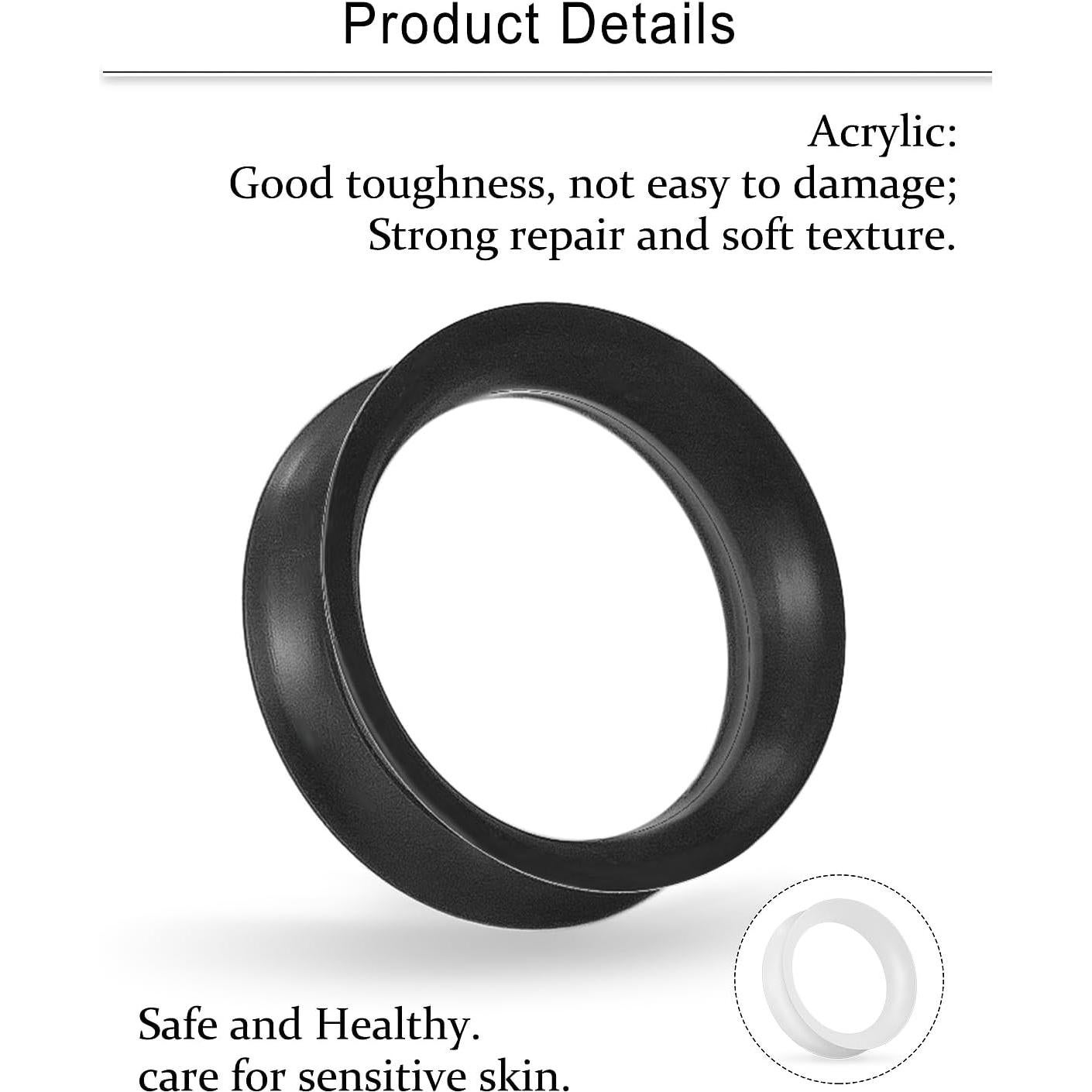 Medidores de Silicona Delgada Cisyozi 25mm 6 Pares Flexibles