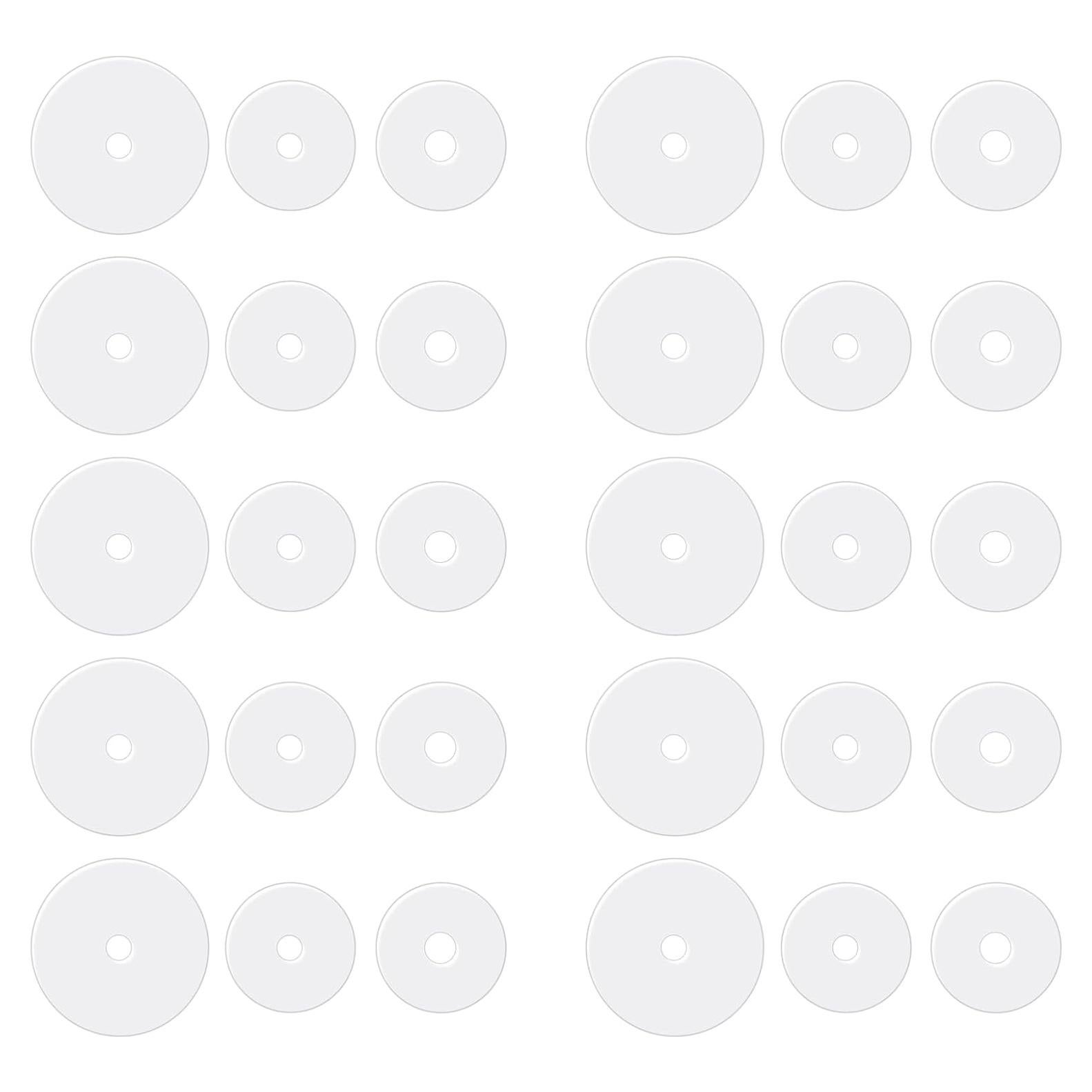Discos Perforados Transparentes de Silicona Giantree - 30 Pcs