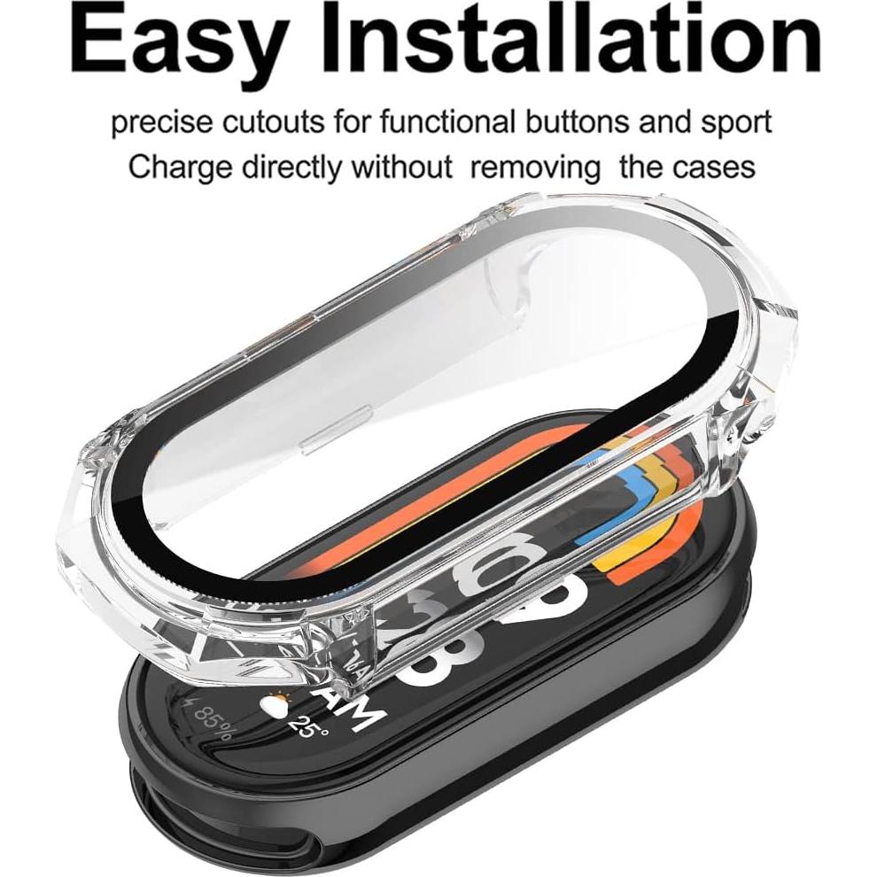 Funda Protectora para Mi Band 8 Accdeny 360° Vidrio Templado