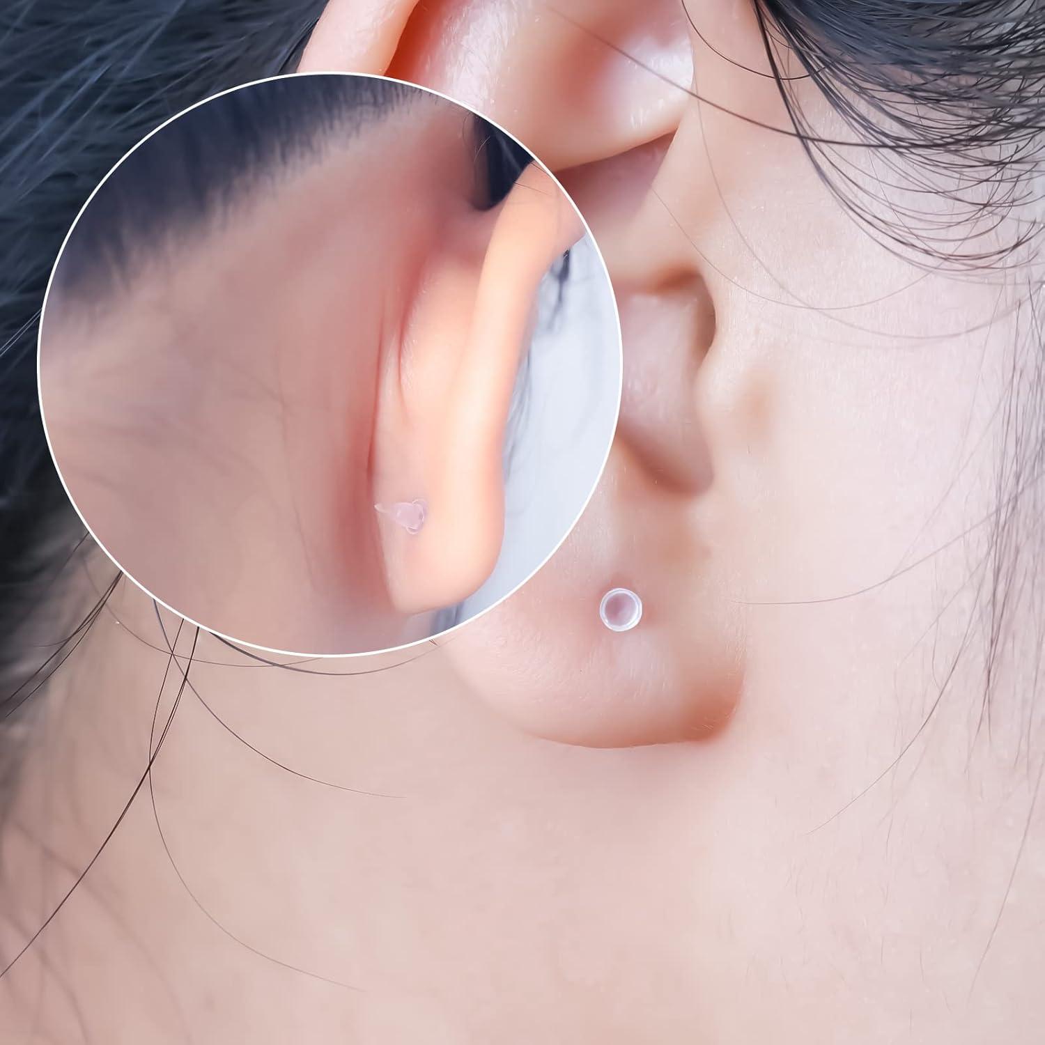 Pendientes de Plástico Transparentes LUTER - 200 Pares para DIY